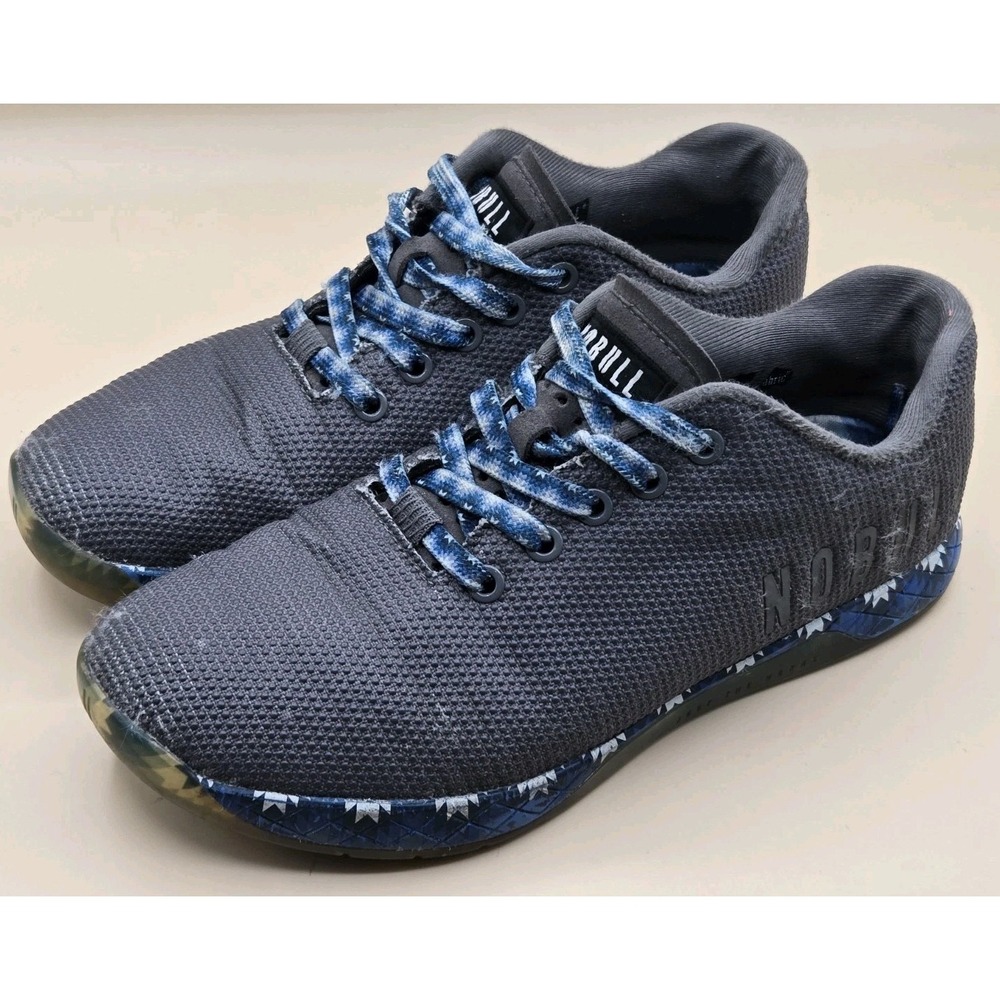 No bull Sneaker Shoes Men 7.5 Women 9 Gray Blue Lace Up Lifting Running Training